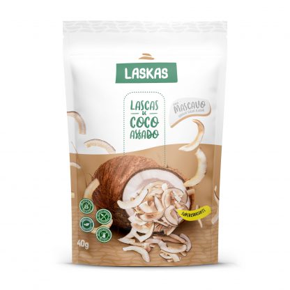 Lascas de coco assado sabor mascavo (12 un)